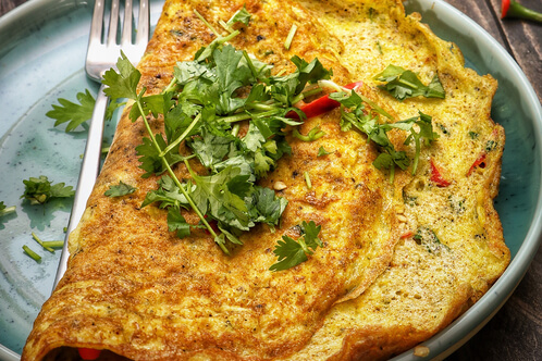 Recept på Taleggio-pannkaka